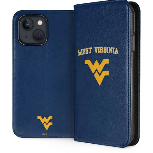 West Virginia University Est 1867 iPhone 15 Plus Folio Case