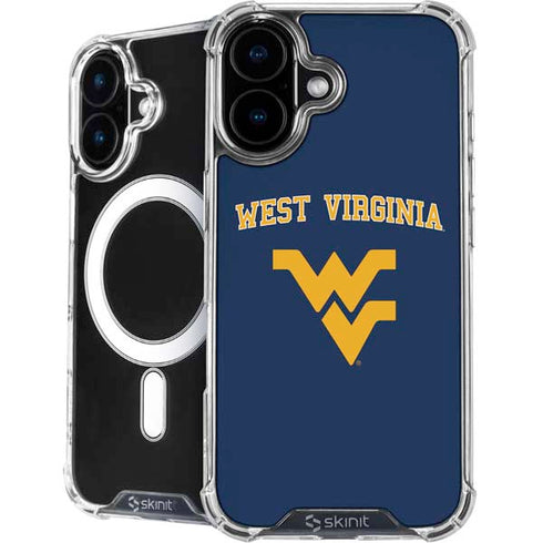 West Virginia University Est 1867 iPhone 16 Plus MagSafe Case
