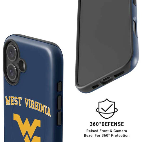 West Virginia University Est 1867 iPhone 16 Plus Magsafe Impact Case