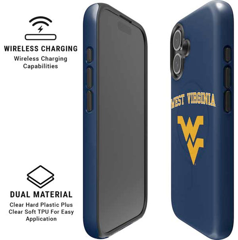 West Virginia University Est 1867 iPhone 16 Plus Magsafe Impact Case