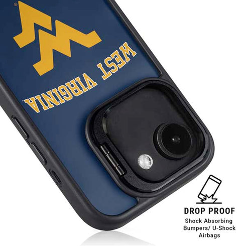 West Virginia University Est 1867 iPhone 16e Kickstand Case