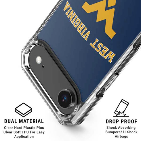 West Virginia University Est 1867 iPhone 17 Air Clear Case