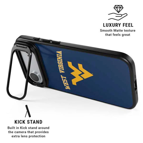West Virginia University Est 1867 iPhone 17 Air Kickstand Case