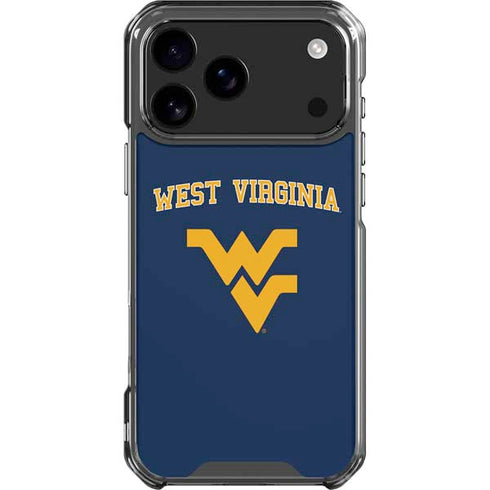 West Virginia University Est 1867 iPhone 17 Pro Max Clear Case