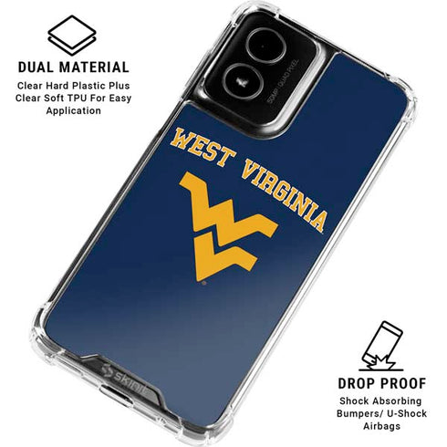 West Virginia University Est 1867 Moto G Power 5G (2024) Clear Case