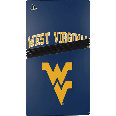 West Virginia University Est 1867 PS5 Pro Disk Bundle Skin