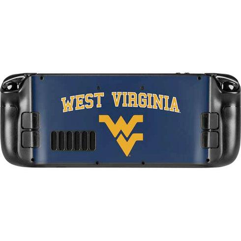 West Virginia University Est 1867 Steam Deck Handheld Gaming Computer OLED Skin