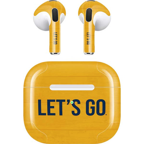 West Virginia University Mountaineers Apple AirPods (3rd Gen 2021) Skin