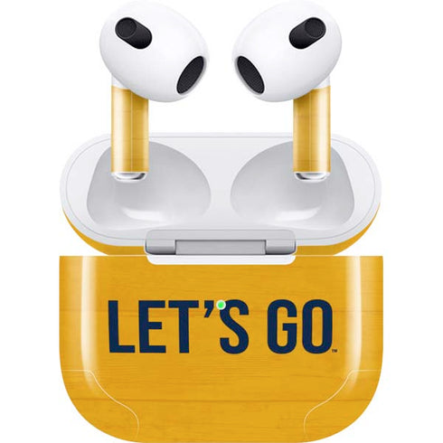 West Virginia University Mountaineers Apple AirPods (3rd Gen 2021) Skin