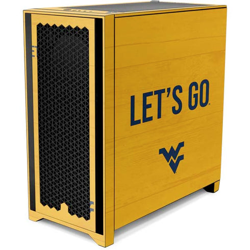 West Virginia University Mountaineers Corsair 4000D Tempered Glass Mid-Tower ATX Case Skin
