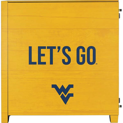 West Virginia University Mountaineers Corsair 4000D Tempered Glass Mid-Tower ATX Case Skin