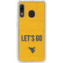 West Virginia University Mountaineers Galaxy A20 Clear Case
