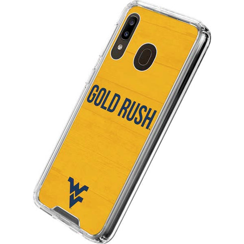 West Virginia University Mountaineers Galaxy A30 Clear Case