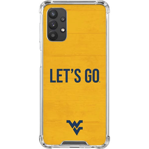 West Virginia University Mountaineers Galaxy A32 5G Clear Case