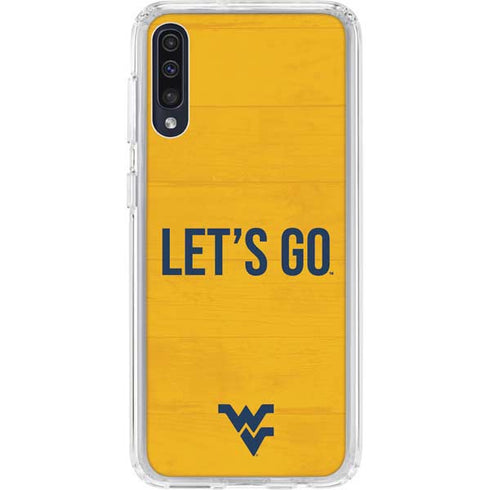 West Virginia University Mountaineers Galaxy A50 Clear Case