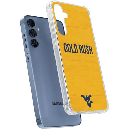 West Virginia University Mountaineers Galaxy A55 5G Clear Case