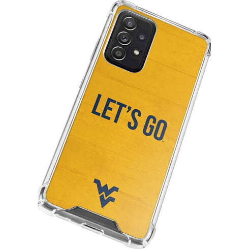 West Virginia University Mountaineers Galaxy A72 5G Clear Case