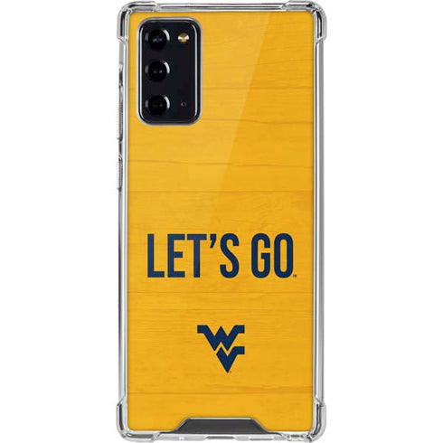 West Virginia University Mountaineers Galaxy Note20 5G Clear Case
