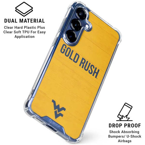 West Virginia University Mountaineers Galaxy S25 Clear Case