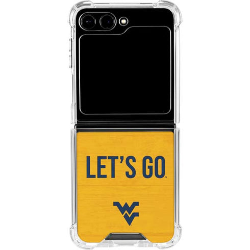 West Virginia University Mountaineers Galaxy Z Flip6 Clear Case