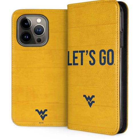 West Virginia University Mountaineers iPhone 13 Pro Folio Case