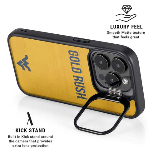 West Virginia University Mountaineers iPhone 13 Pro Kickstand Case