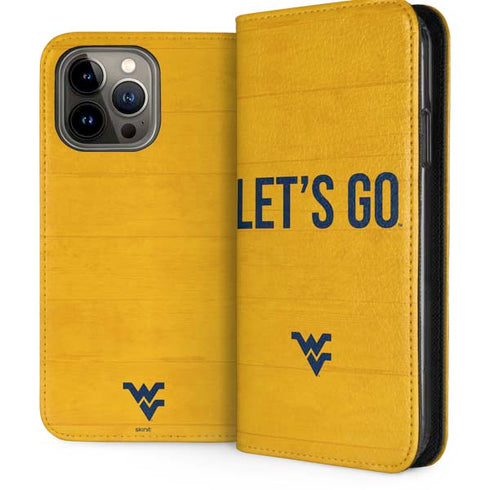 West Virginia University Mountaineers iPhone 13 Pro Max Folio Case