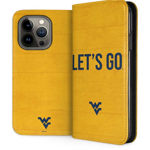 West Virginia University Mountaineers iPhone 15 Pro Folio Case