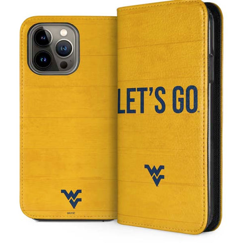 West Virginia University Mountaineers iPhone 15 Pro Max Folio Case