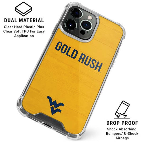 West Virginia University Mountaineers iPhone 16 Pro Max Clear Case