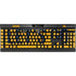 West Virginia University Mountaineers K95 RGB PLATINUM Mechanical Gaming Keyboard Skin