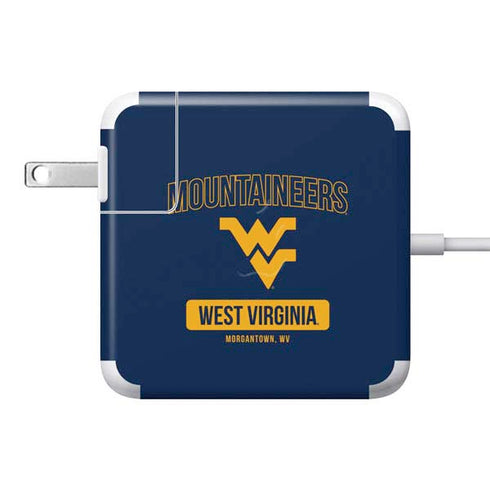 West Virginia University Mountaineers Logo 85W Power Adapter (15 and 17 inch MacBook Pro Charger) Skin