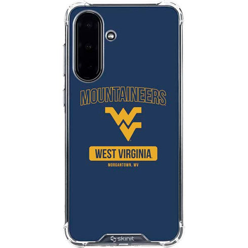 West Virginia University Mountaineers Logo Galaxy A36 5G Clear Case