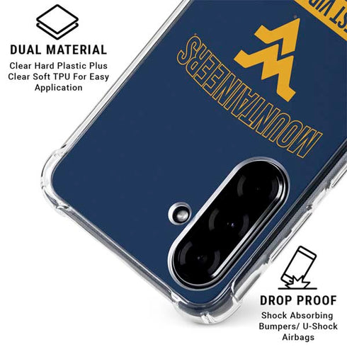 West Virginia University Mountaineers Logo Galaxy A36 5G Clear Case