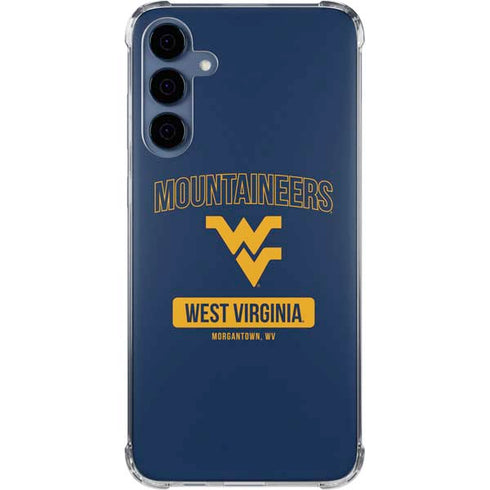 West Virginia University Mountaineers Logo Galaxy A55 5G Clear Case