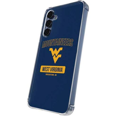 West Virginia University Mountaineers Logo Galaxy A55 5G Clear Case
