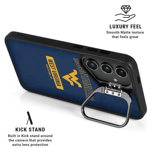 West Virginia University Mountaineers Logo Galaxy S24 Kickstand Case