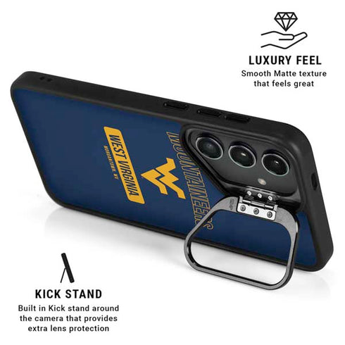 West Virginia University Mountaineers Logo Galaxy S24 Ultra Kickstand Case