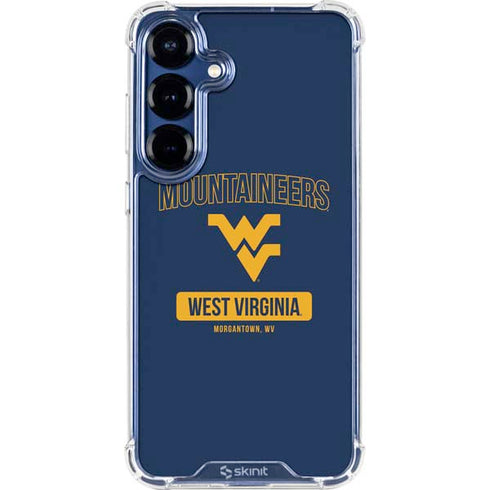 West Virginia University Mountaineers Logo Galaxy S25 Clear Case