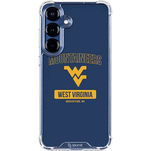West Virginia University Mountaineers Logo Galaxy S25 FE Clear Case