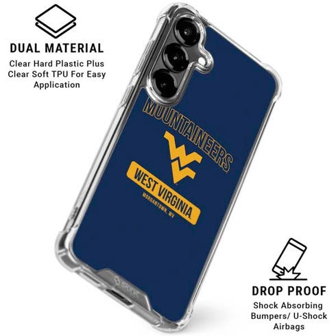 West Virginia University Mountaineers Logo Galaxy S26 Clear Case