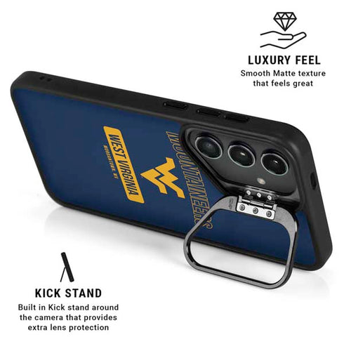 West Virginia University Mountaineers Logo Galaxy S26 Plus Kickstand Case