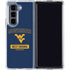 West Virginia University Mountaineers Logo Galaxy Z Fold5 5G Clear Case