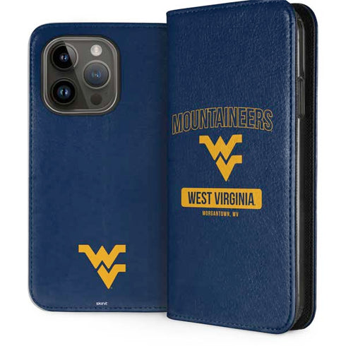 West Virginia University Mountaineers Logo iPhone 15 Pro Folio Case