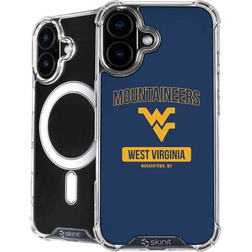 West Virginia University Mountaineers Logo iPhone 16 MagSafe Case