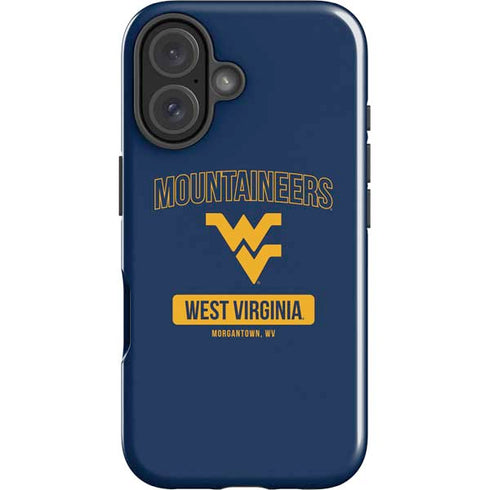 West Virginia University Mountaineers Logo iPhone 16 Plus Impact Case