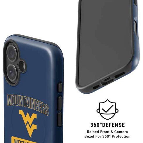 West Virginia University Mountaineers Logo iPhone 16 Plus Magsafe Impact Case