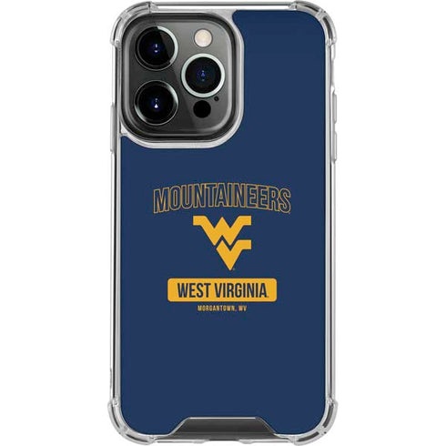 West Virginia University Mountaineers Logo iPhone 16 Pro Clear Case