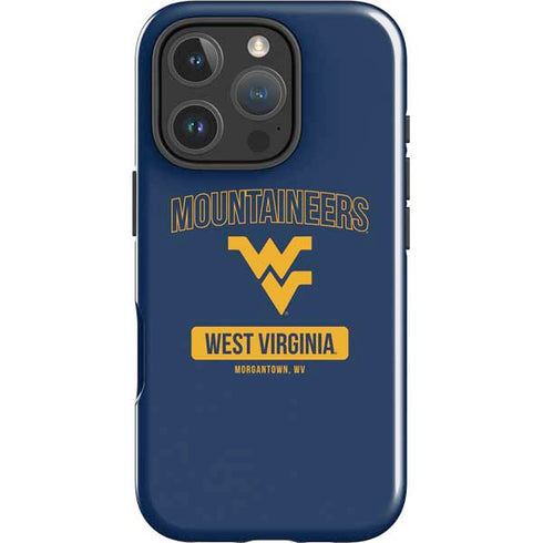 West Virginia University Mountaineers Logo iPhone 16 Pro Impact Case