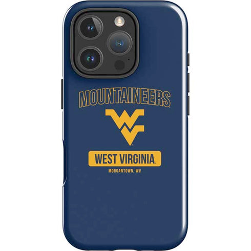 West Virginia University Mountaineers Logo iPhone 16 Pro Max Impact Case